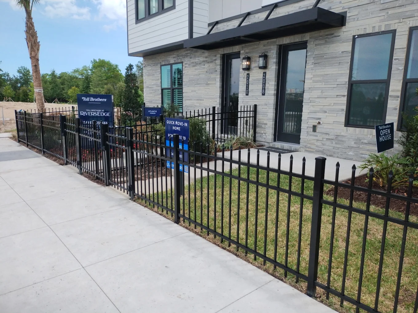 Vinyl fence installation